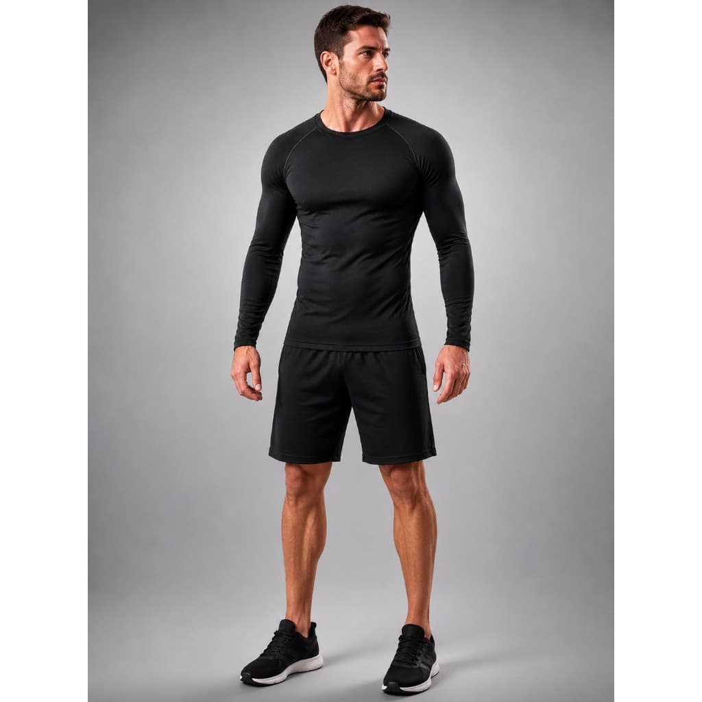 Camisa Uv Masculina Manga Longa Segunda Pele Blusa Térmica Masculino Camiseta Proteção 50+