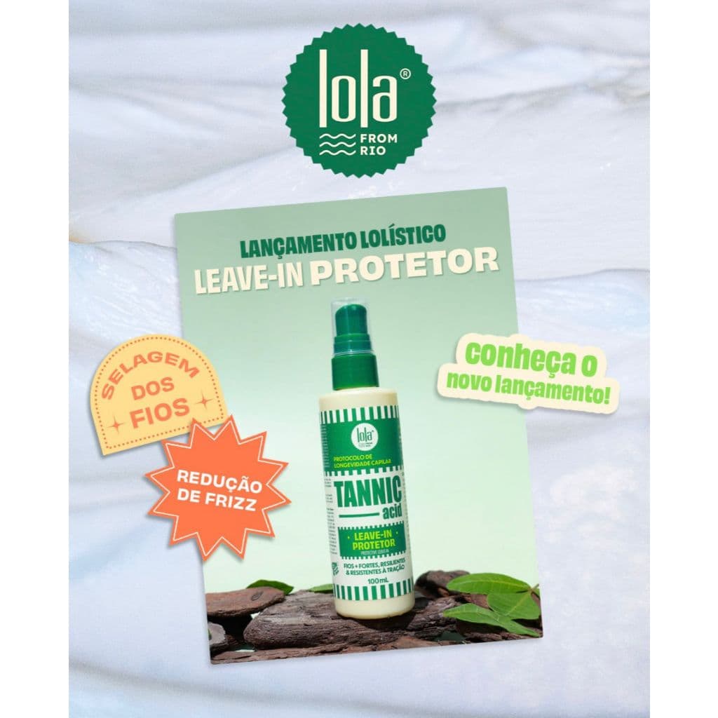 Leave In Protetor Lola Cosmetics Tannic Acid 100ml Finalizador Capilar