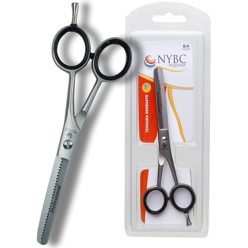 TESOURA DE CABELO DESBASTADEIRA  NYBC