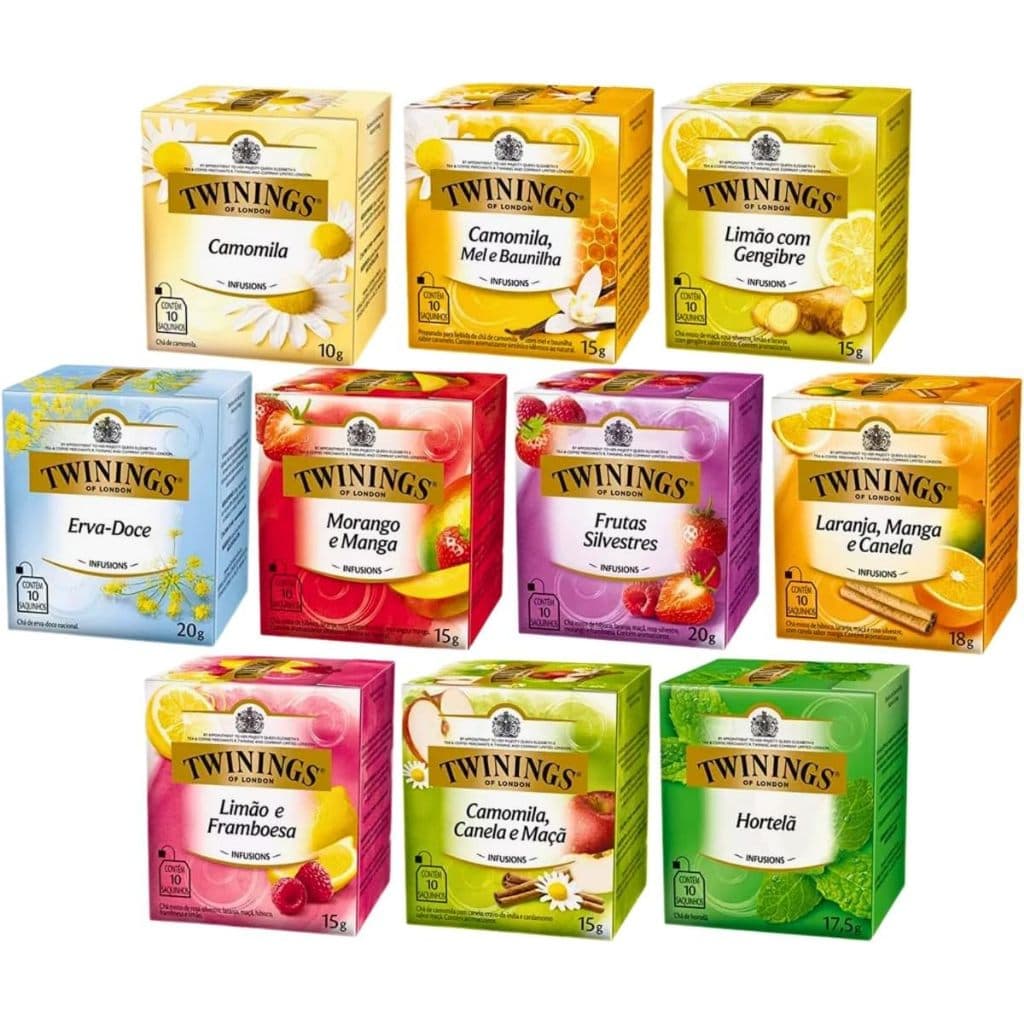 CHÁ TWININGS KIT COM 3 CAIXINHA - 30 SACHES