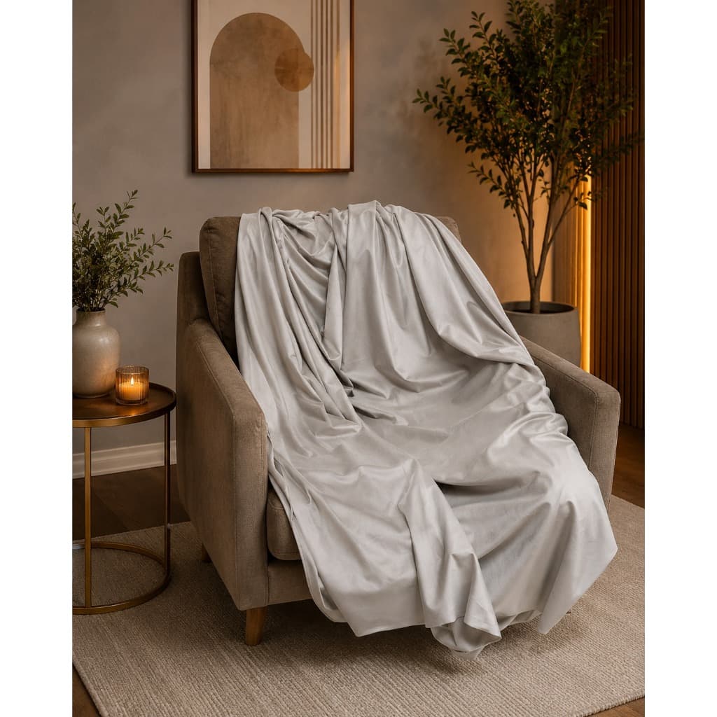 Manta Para sofá e Poltronas Flanelada em Suede Aveludado de 1x140cm Chale ou Xale - Promoção plush