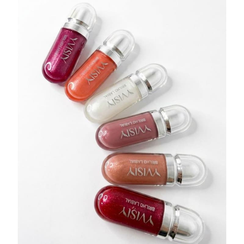 Kit 6 Gloss Labial YVISIY – Brilho Labial Baton