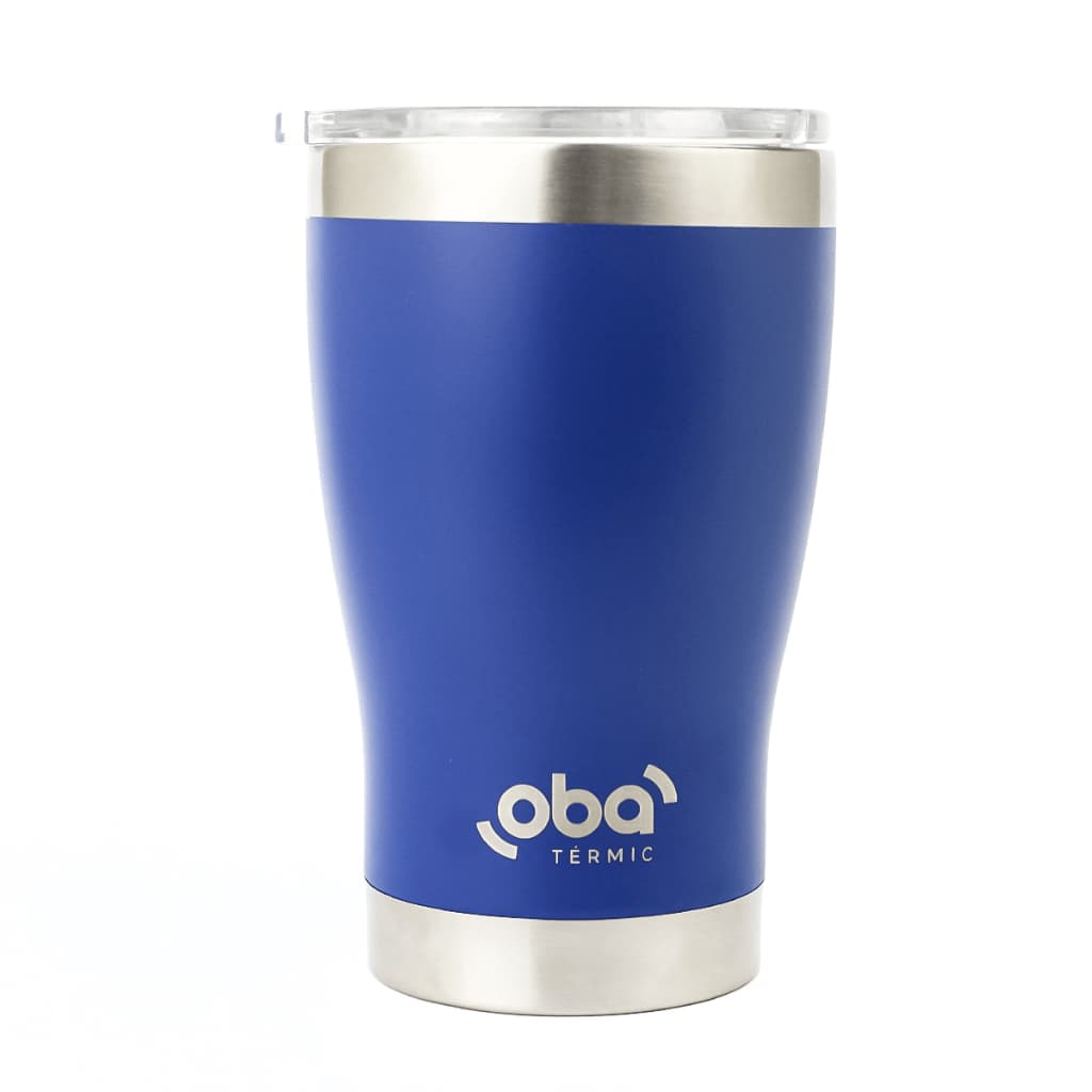 Copo Térmico com Tampa 473ml Inox Azul - Para bebidas quenter e frias