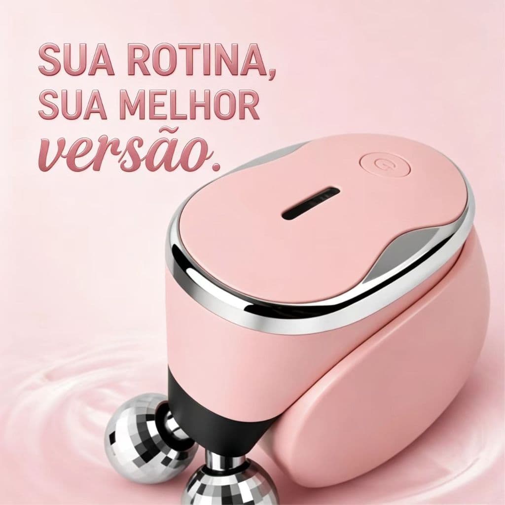 Massageador Facial Portátil Microcorrente Lifting V-Line Pele Firme Uso Diário Viagem