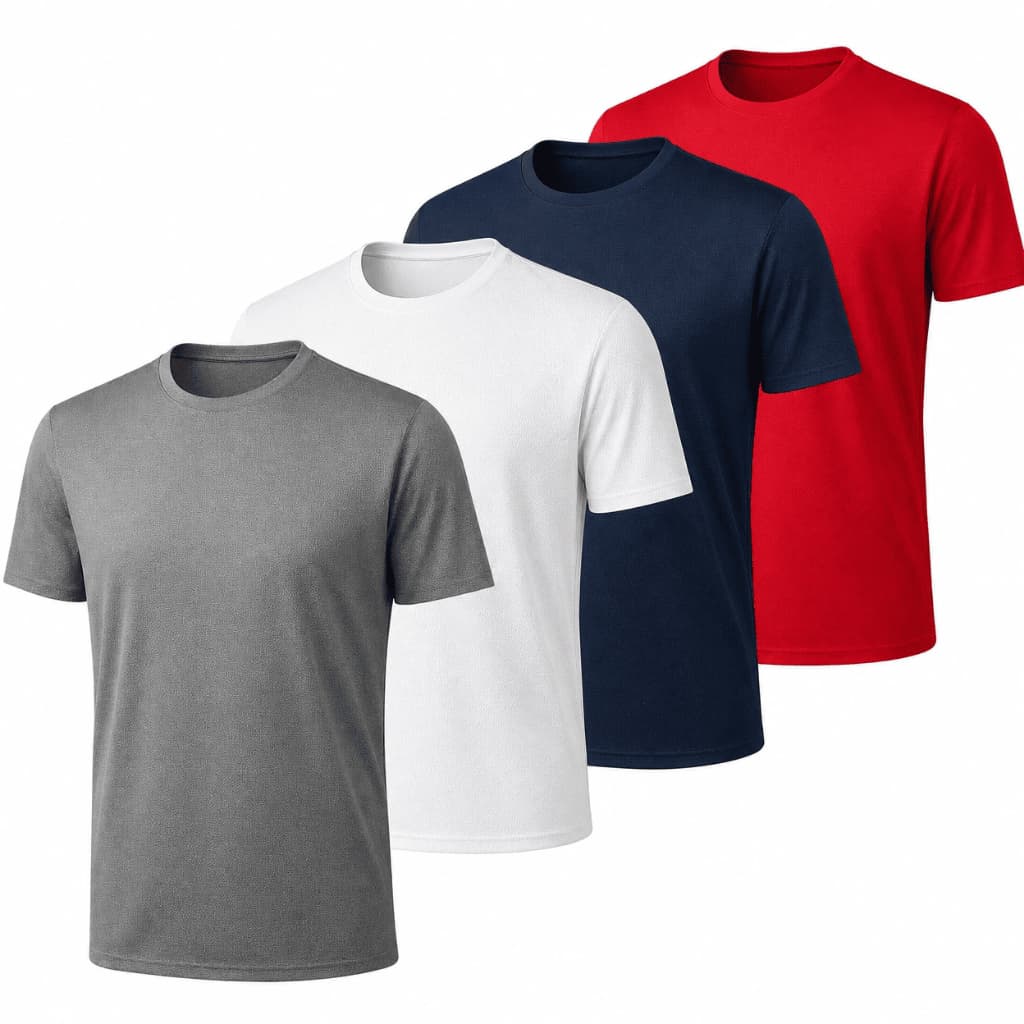 Kit 4 Camisas Dry Fit Masculinas Leves e Confortáveis
