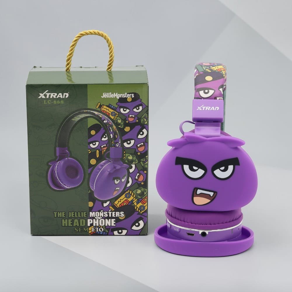 Headphone Bluetooth Infantil Sem Fio com Microfone e Design Divertido