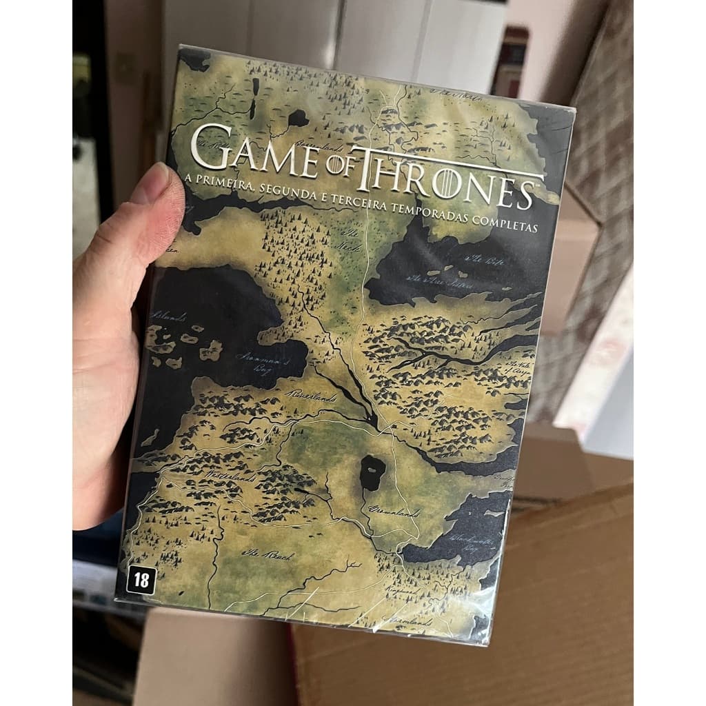 Box Game of Thrones Primeira Segunda e Terceira Temporadas caixa nova