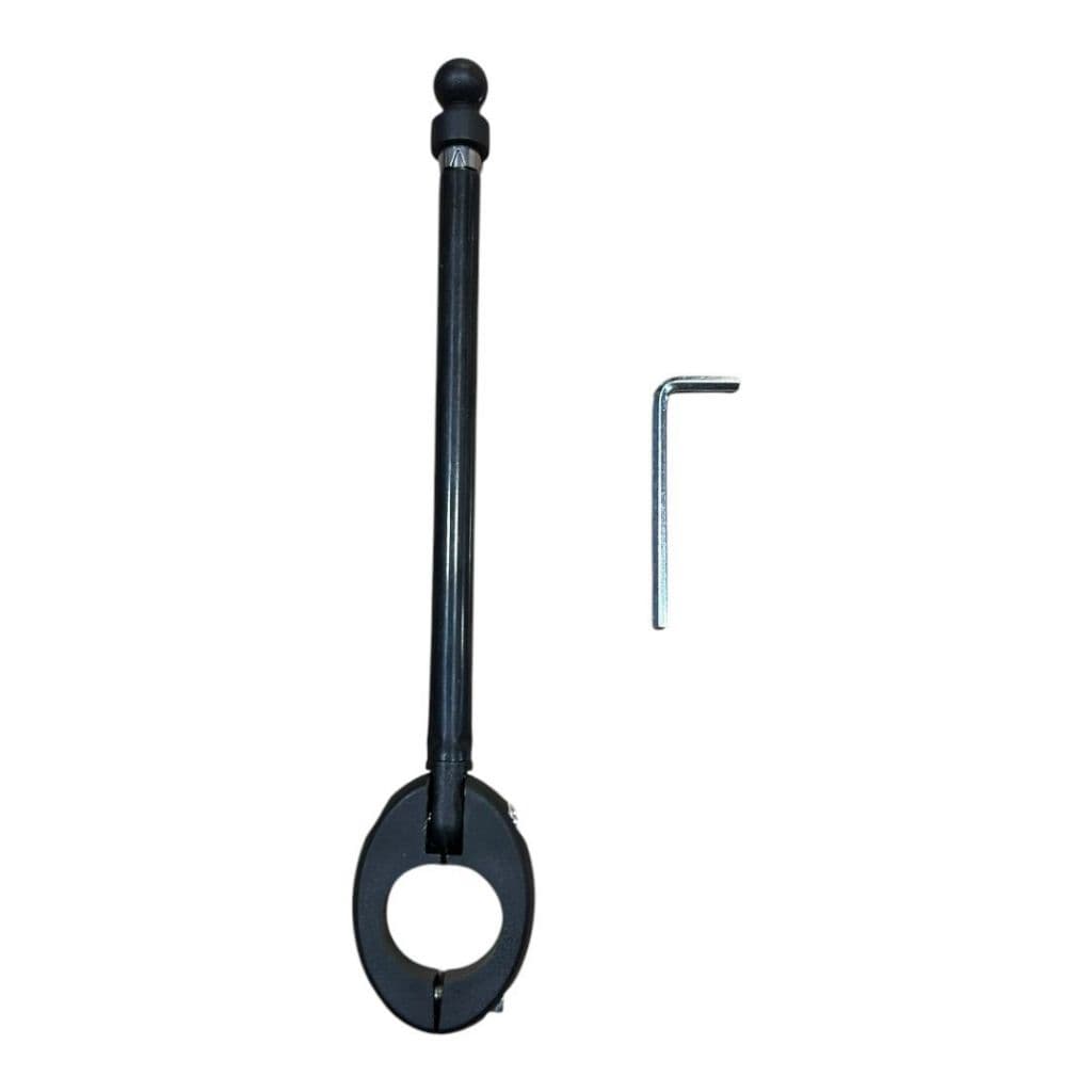 Antena Guidão Preta Corta Linha Pipa Moto Bike Anti Cerol ABS 22mm