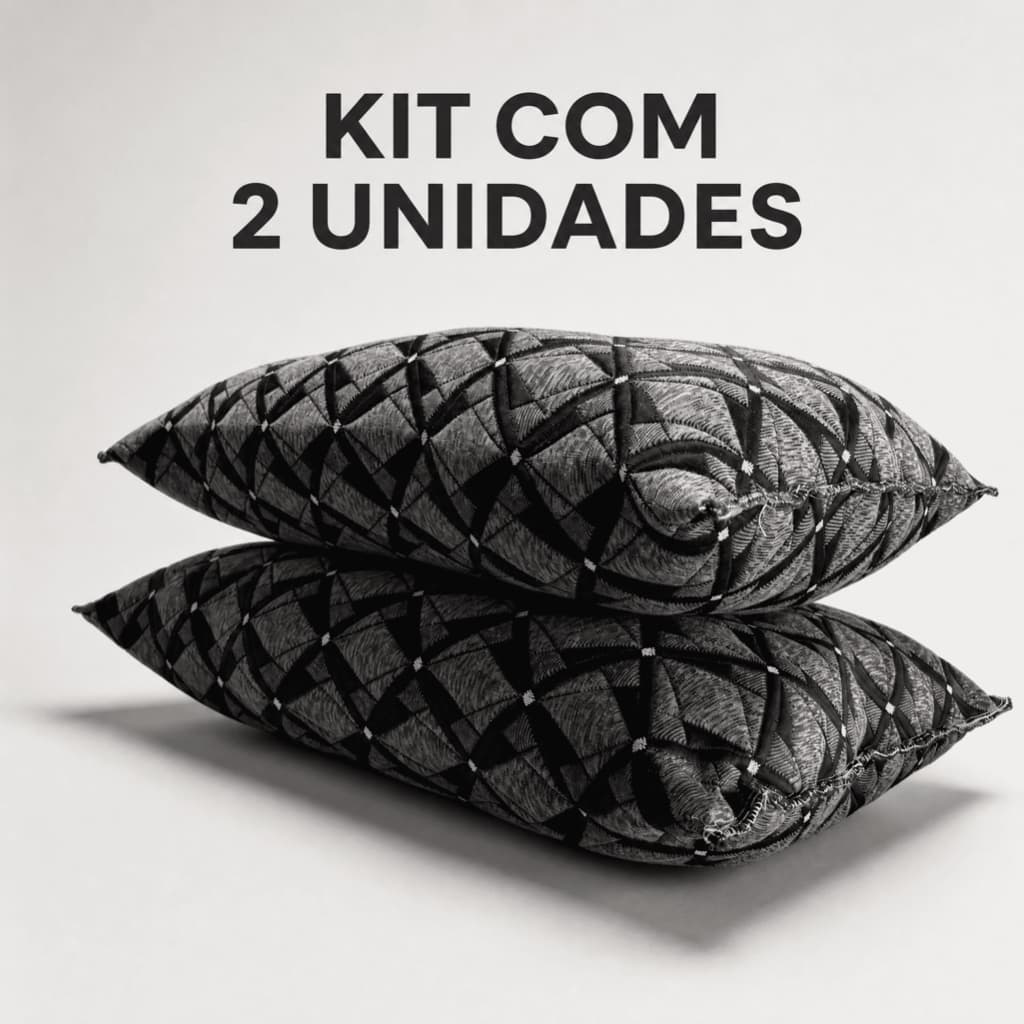 Kit 02 Travesseiros Nasa Flex Bambu Antiácaro Suporte Coluna Não Deforma