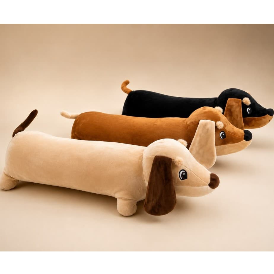 Cachorro de Pelúcia 70 cm Travesseiro de Corpo Gigante Fibra Siliconada Super Macio Para Abraçar xuxão