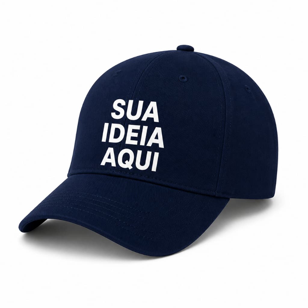 Boné Liso Personalizado | Estampa DTF | Sua Arte Aqui