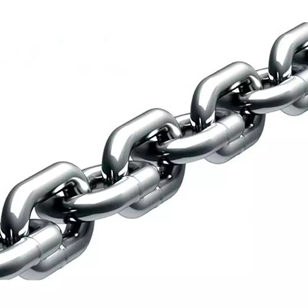 Corrente Calibrada Inox 316 8mm Din 766 Lancha Nautico 1mt
