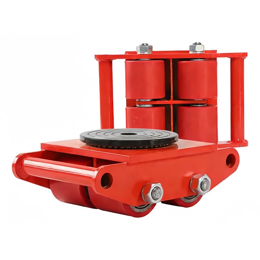 Carrinho tartaruga 6 ton para carga - Aço liga, roda PU, com luva, movimento de máquinas