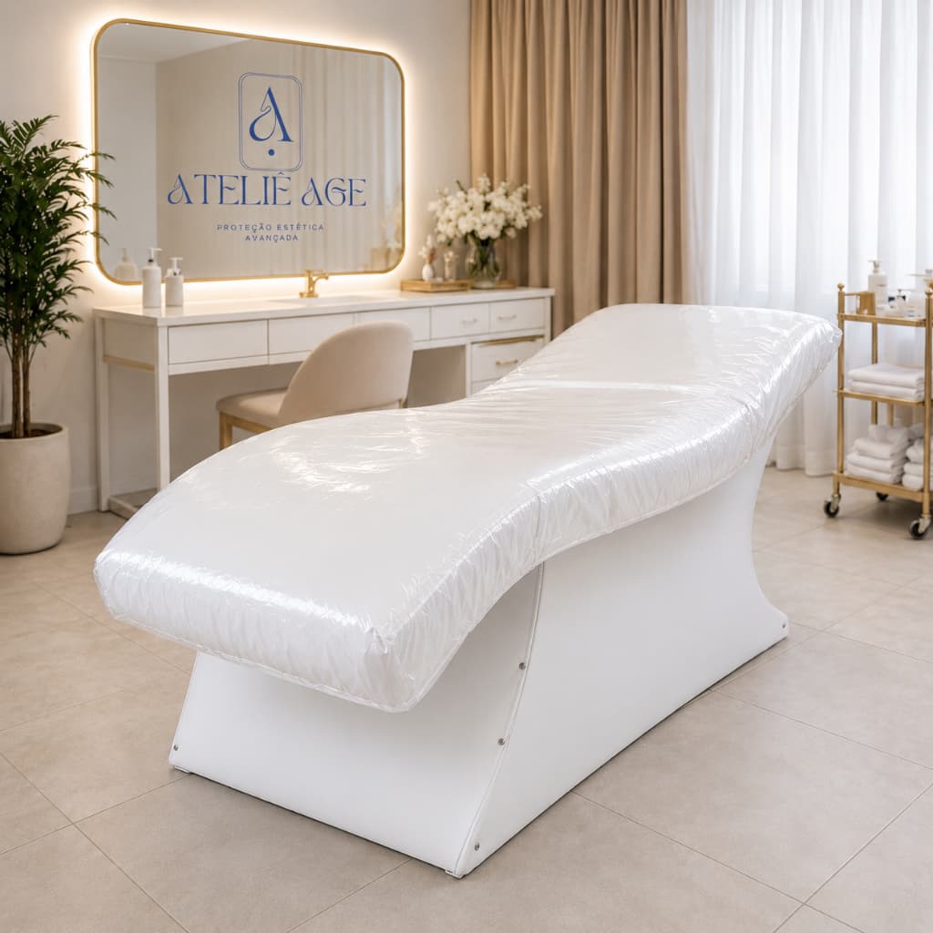 Capa para Maca Transparente PVC Luxo Impermeável Sob Medida Estética lash | Ajuste Perfeito Profissional
