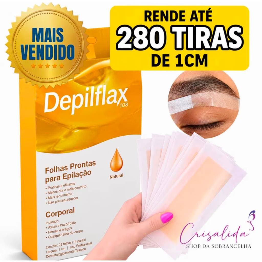 Cera Para Sobrancelhas Buço Natural Depilflax | Depilação| Cera Pronta | Design