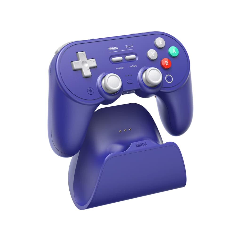 Joystick Sem Fio 8BitDo Pro 3 Azul Bluetooth para Nintendo Switch PC Android Hall Effect