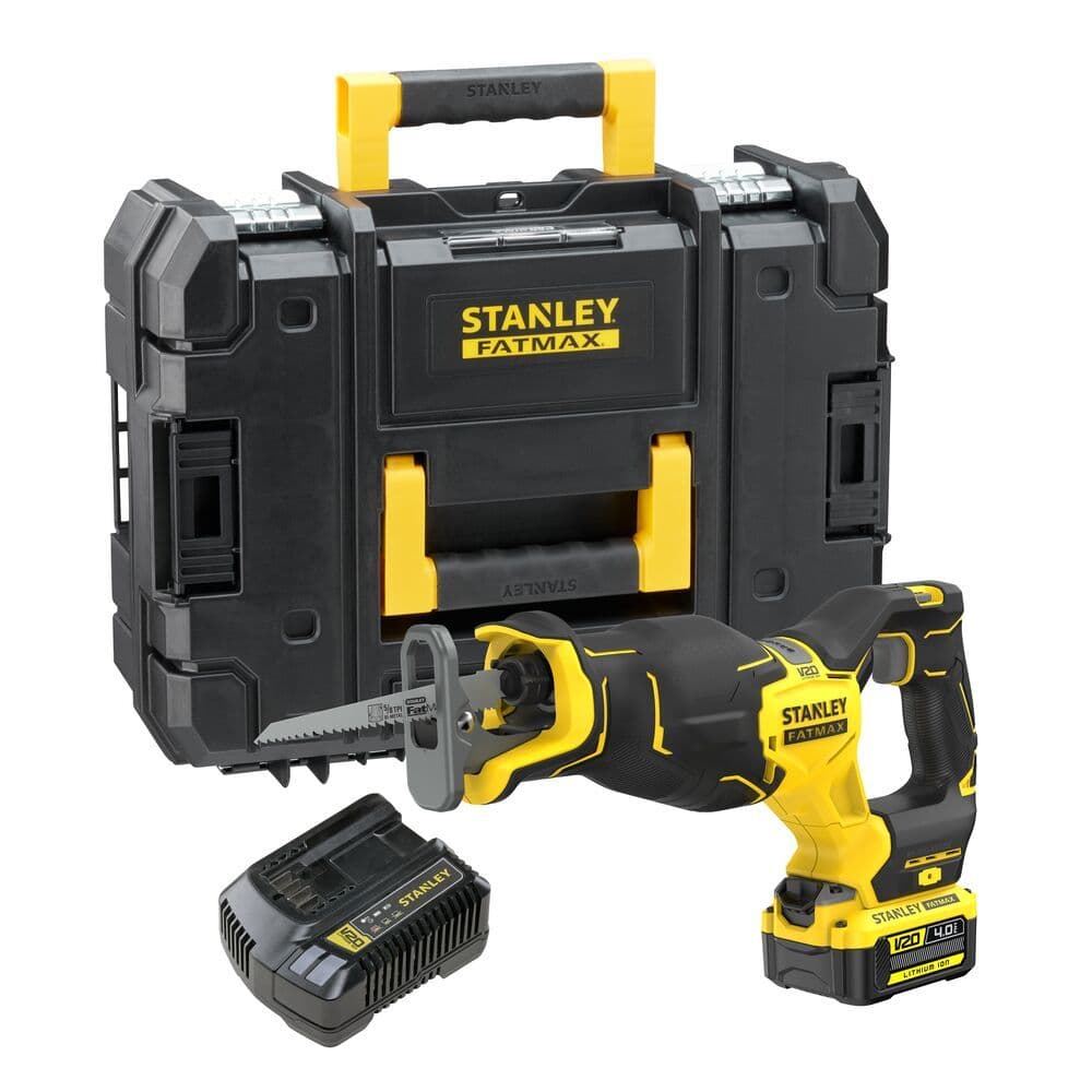 Serra Sabre STANLEY SBR311M1T 20V Com Bateria, Carregador e Maleta 110V