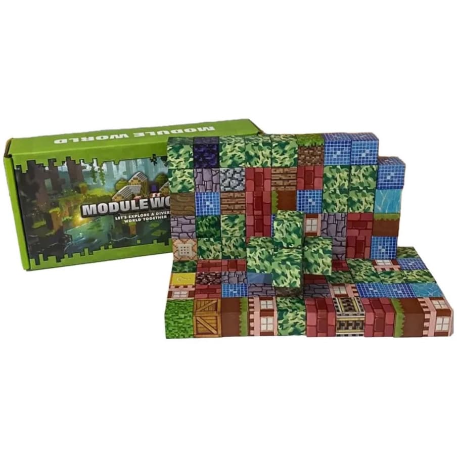 Blocos de Montar Magnéticos - com 100 peças