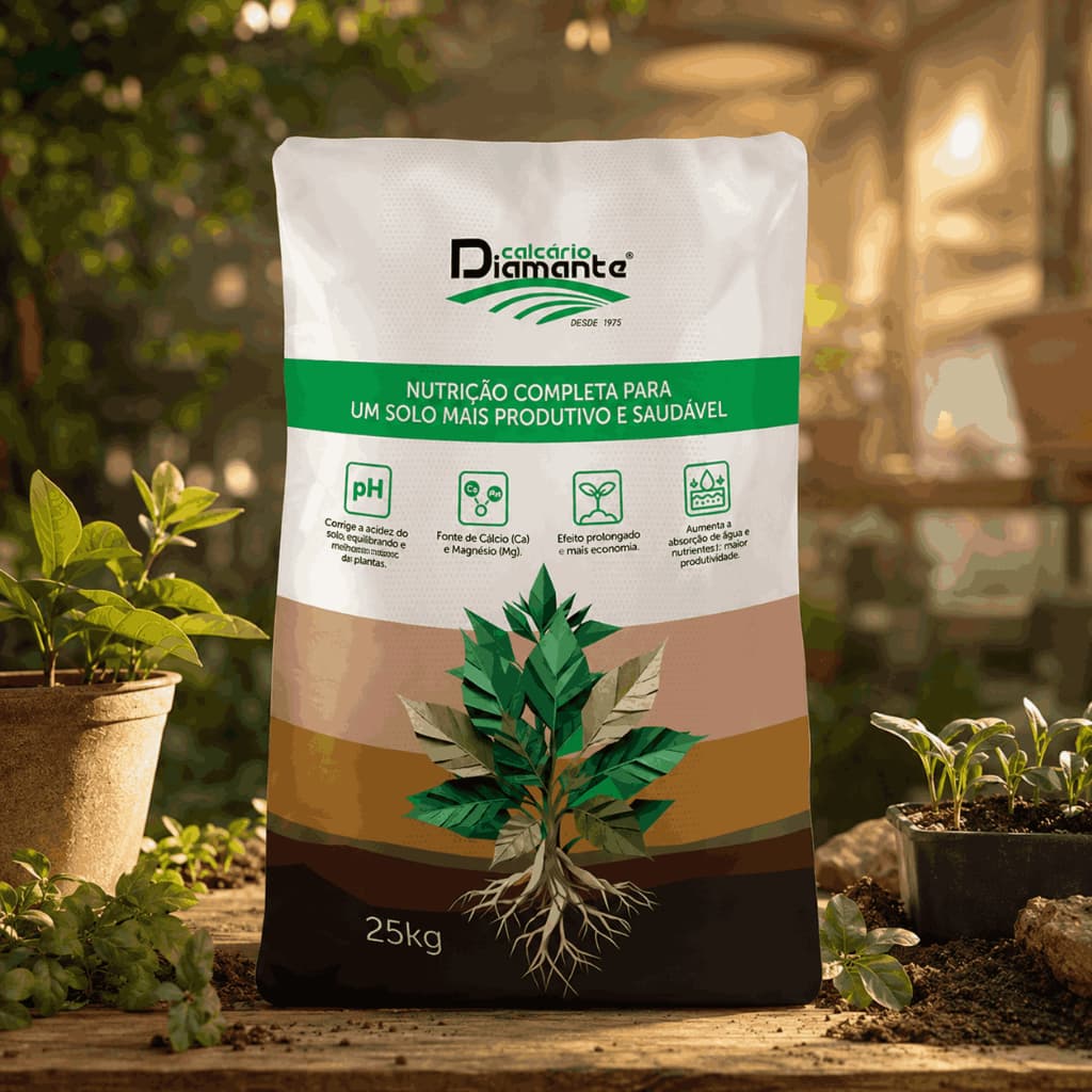 Calcário Dolomítico 1 kg, 3 kg, 5 kg ou 10 kg Corretivo de Acidez do Solo