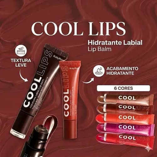 Lip Balm Cool Lips Gloss Labial- Ruby Rose