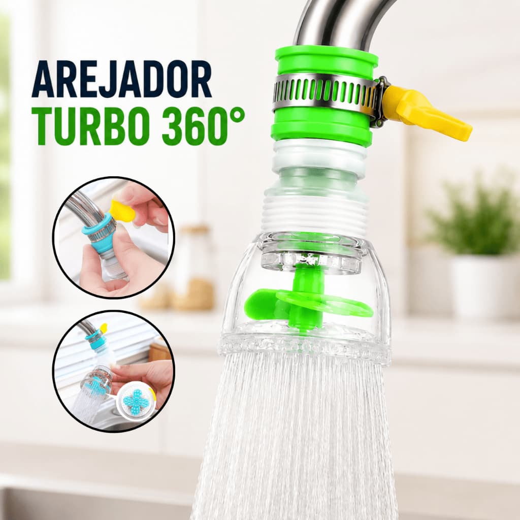 Chuveirinho Arejador Torneira Flexível Giratória 360° Bico Extensor De Água Cozinha