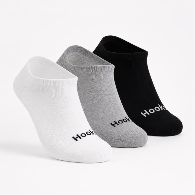 Kit com 3 pares de meias invisíveis Hoahi tamanho 33-38