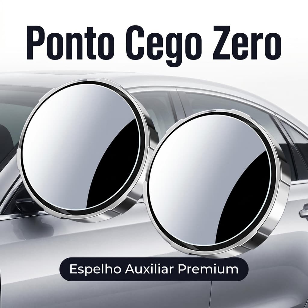 Espelho de Visão Ampla para Carro Uso Diário Fácil Instalar