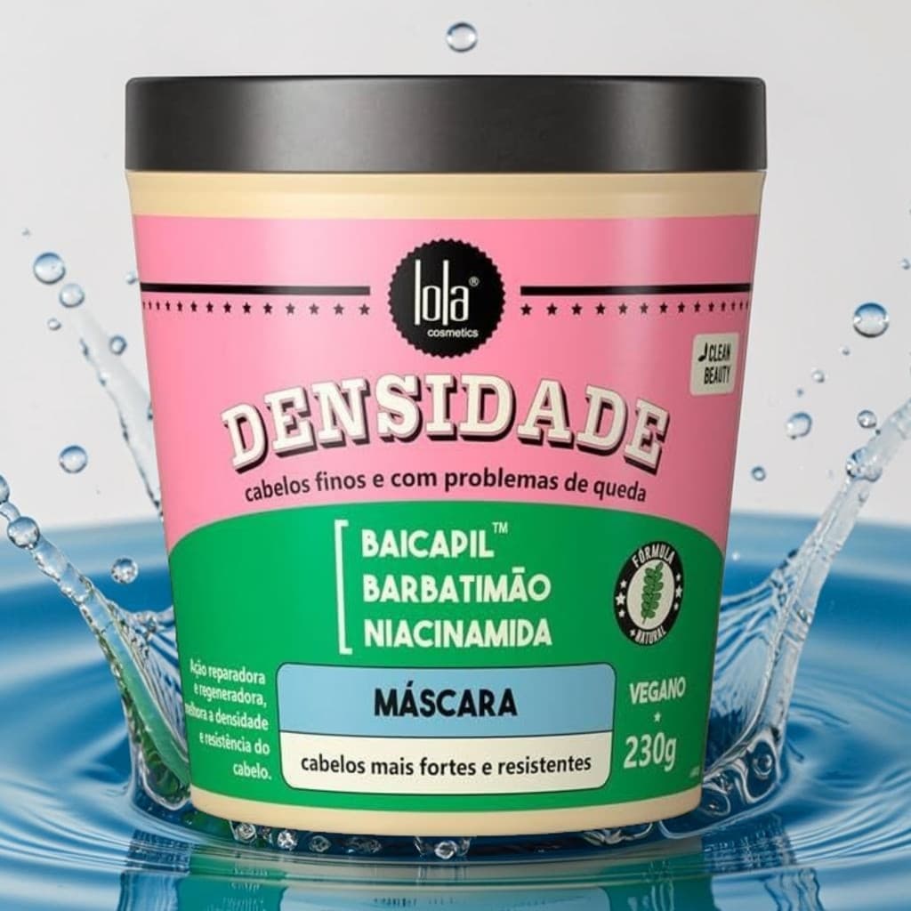 Máscara Capilar Lola Cosmetics Densidade 230g - Regeneração e Resistência para Cabelos Fracos