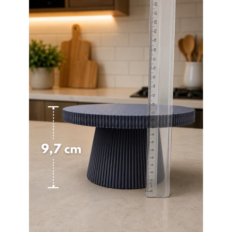 Boleira Decorativa Redonda 22cm com Pé Removível | Mesa Posta | Impressão 3D