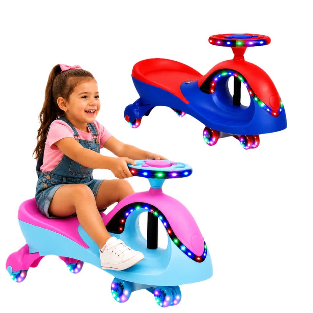 Carrinho Rolimã 360 c/ Led Musical Triciclo Infantil Criança DM TOYS Menino Menina