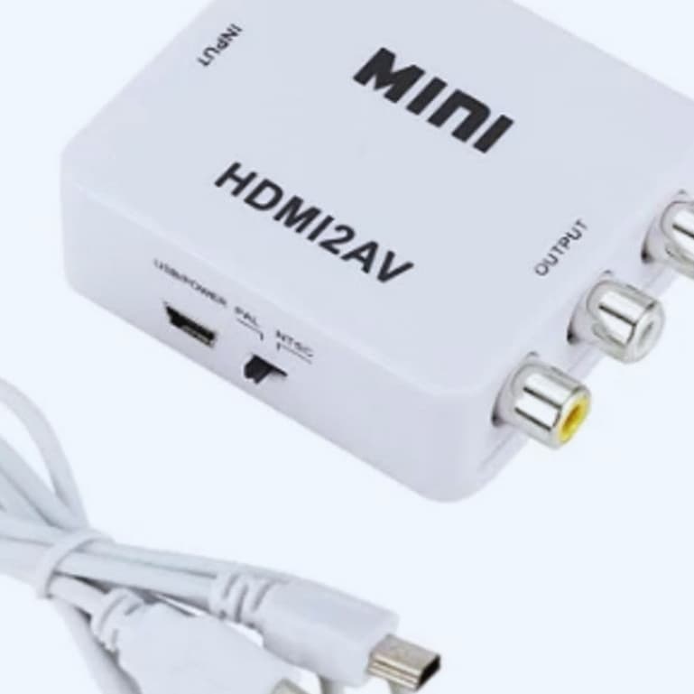 Adaptador Conversor HDMI para AV RCA para TV, DVD e Videogame
