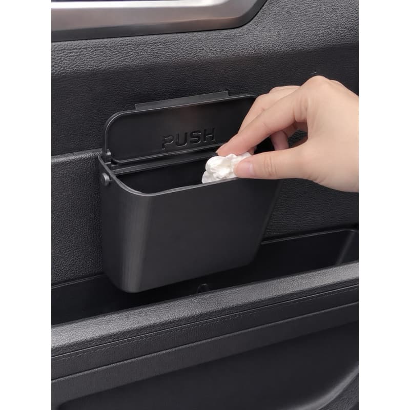 Lixeira de Porta para Carro com Tampa Flexível | Mini Lixeira Automotiva | Lixeira Veicular | Acessório para Carro