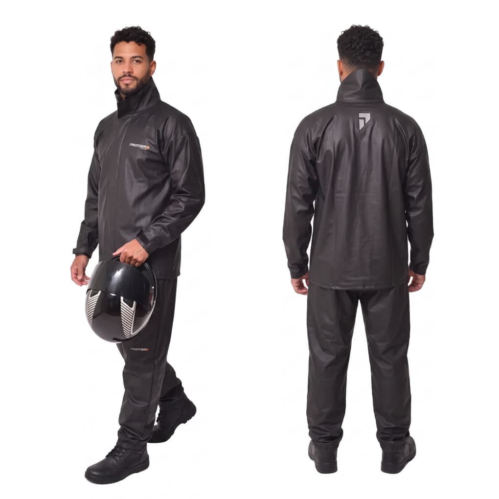 Capa de Chuva Pioneira Masculina Combate Impermeável PVC Original Alta Resistência