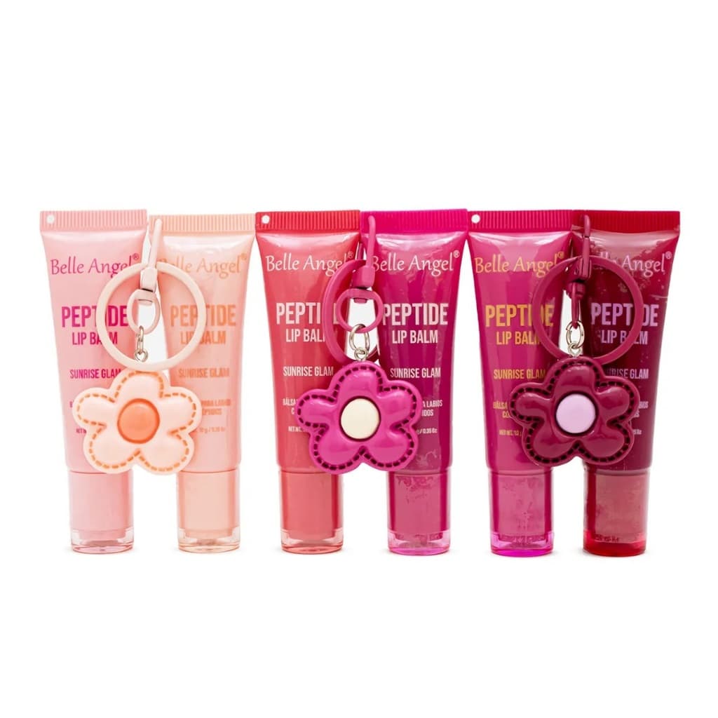 Kit com 2 Lip Balm Chaveiro Frutas Kids Hidratante Labial Belle Angel