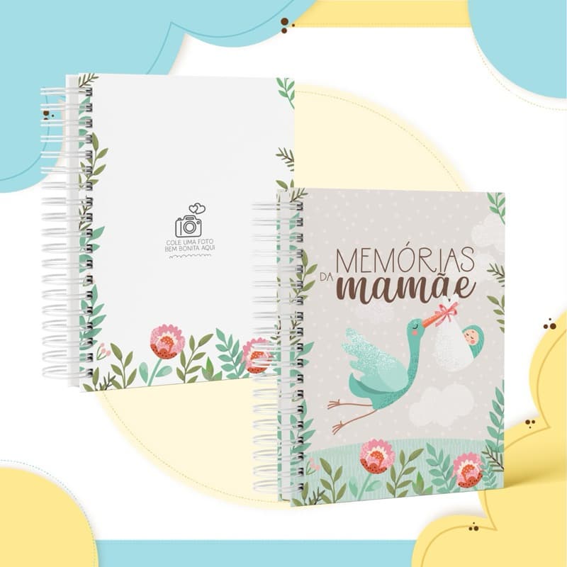 Caderno memórias da mamãe Capa dura