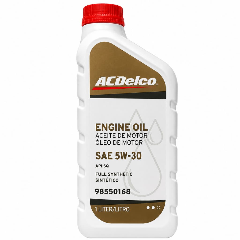 Óleo de Motor Lubrificante Original Gm Acdelco 5w30 100% Sintético Chevrolet 10.000 Km