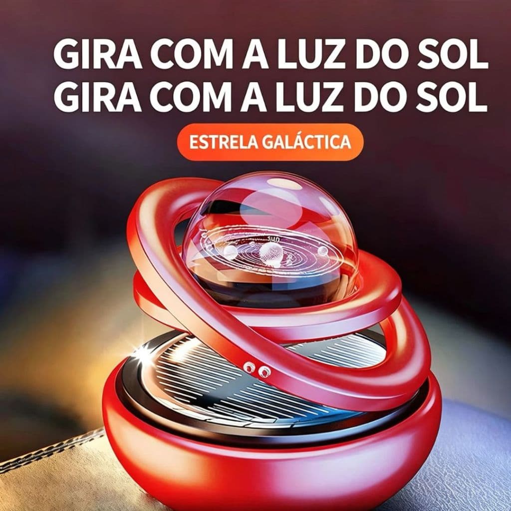 Difusor de aroma solar carro sistema solar Giratório.Ele