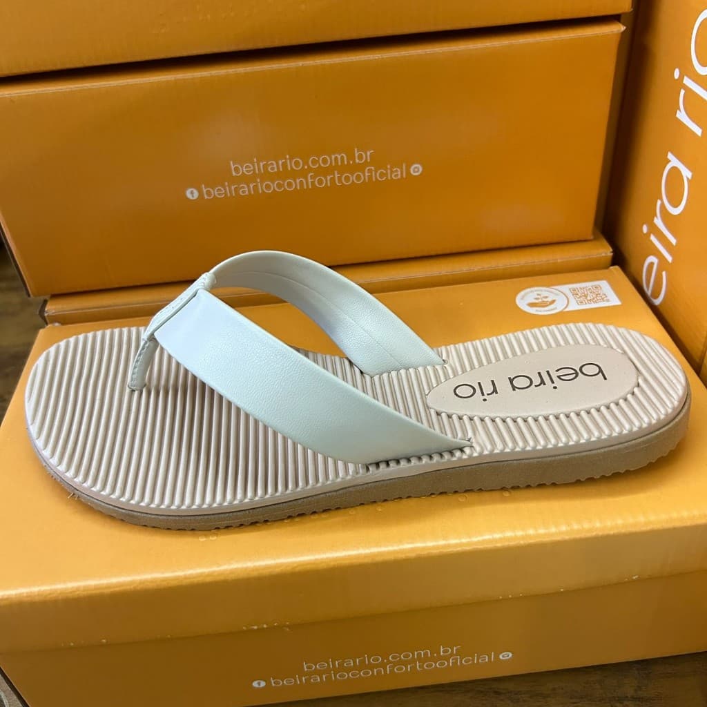 Chinelo Feminino Beira Rio Dedo Antiderrapante Flexível Feminino Conforto