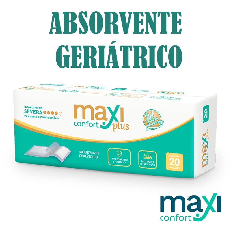 Kit 1-3 Pcts Absorvente Maxi Confort Plus C/20