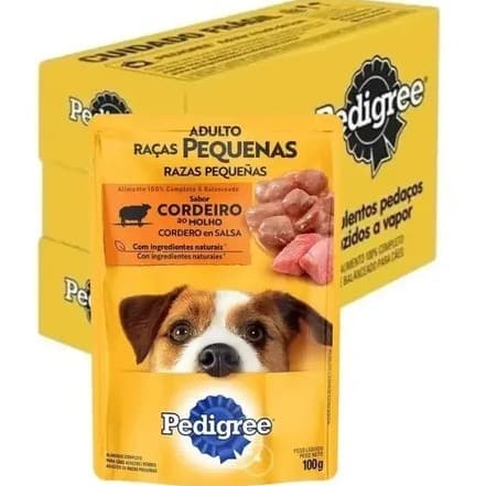 PEDIGREE SACHÊ CORDEIRO RAÇAS PEQUENAS 100G KIT 10UN