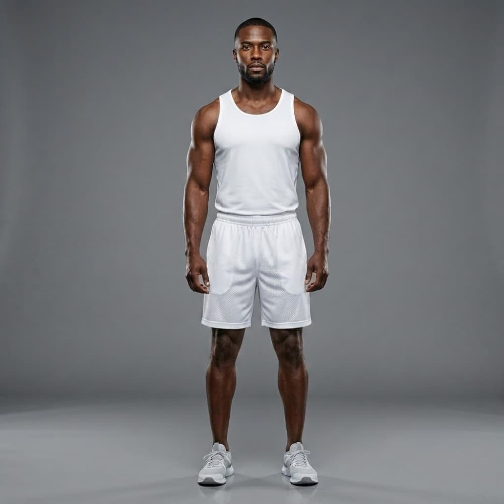 Bermuda Branco Segunda Pele Shorts Futebol Futsal Basquete Voleibol Masculino