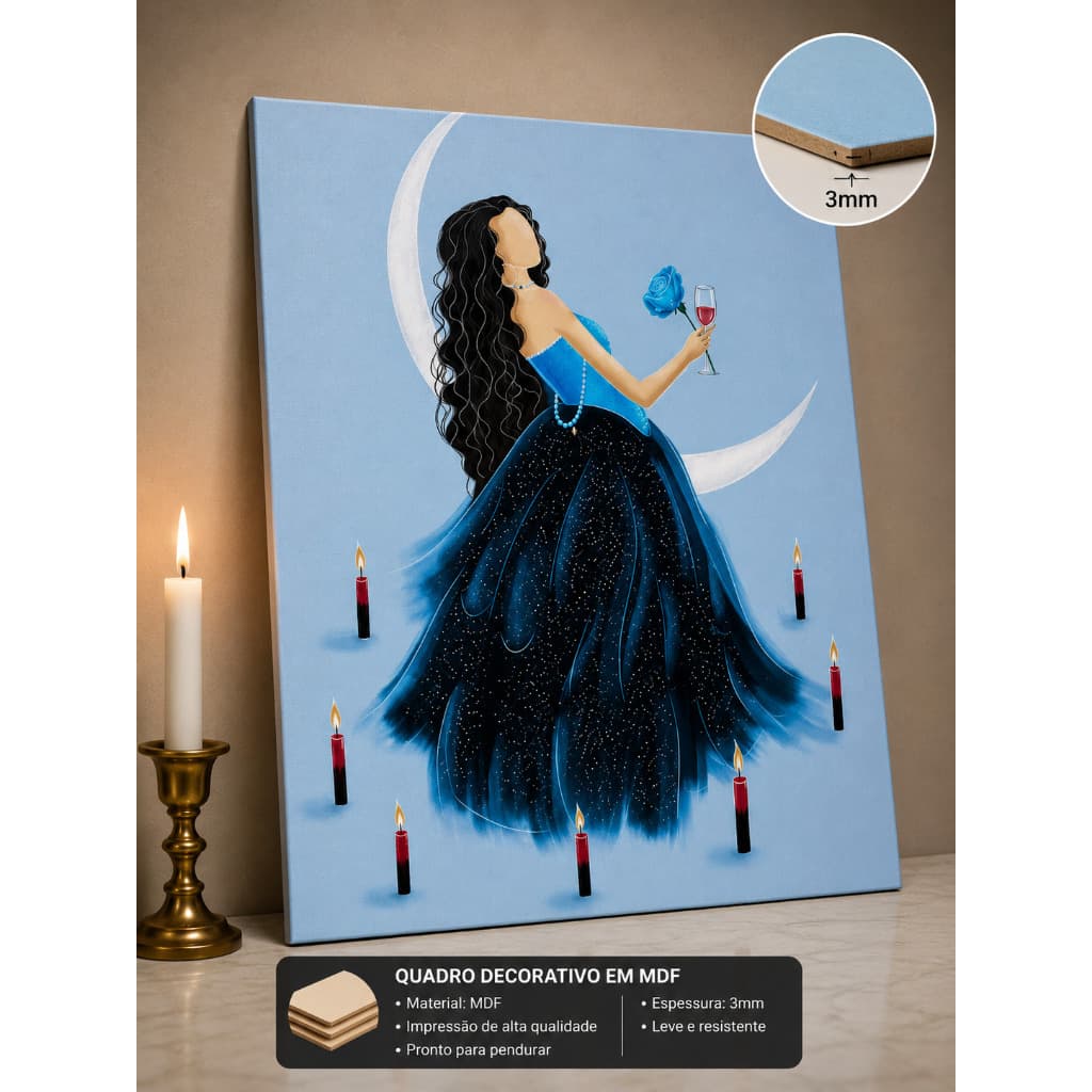 Quadro Decorativo Pombagira Menina da Praia Entidade Poderosa e Milagrosa Placa MDF  Pomba gira,pombogira, Entidade