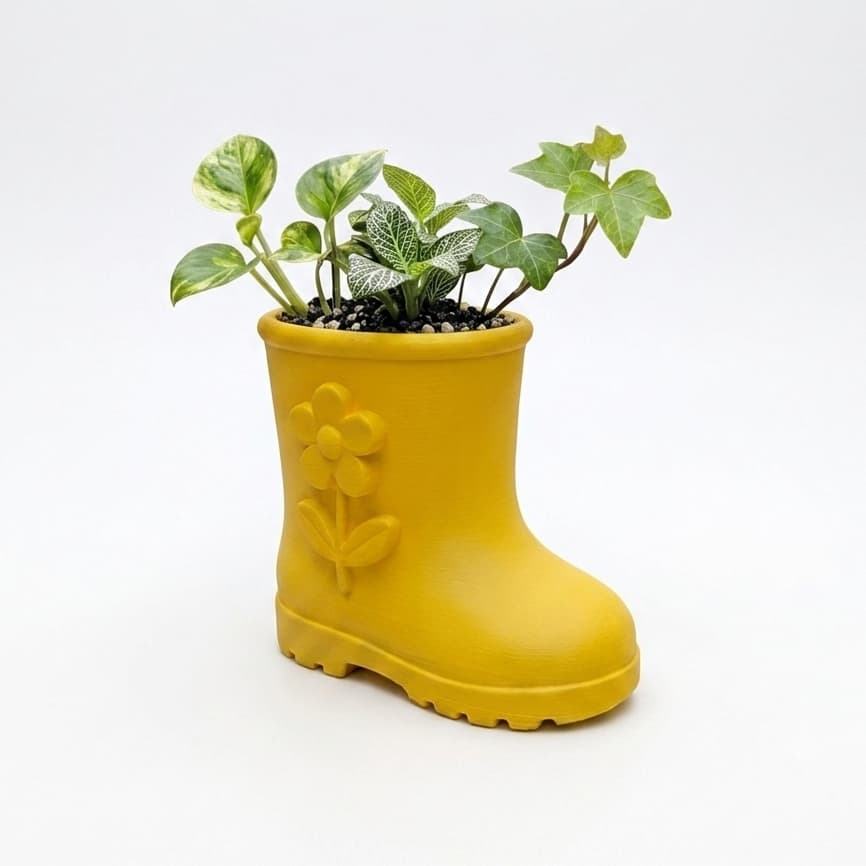Vaso Fofo - Bota de Jardim - Para Suculenta Planta Artificial Natural Flores