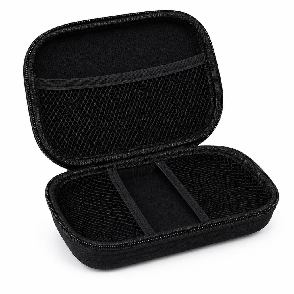 Estojo Porta Cabos e Acessórios Eletrônicos em EVA Rígido Premium com Zíper Reforçado 17x10x5cm Acessórios Eletronicos
