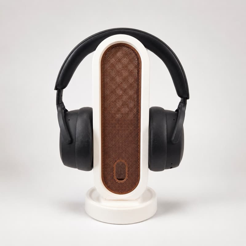 Suporte para Fone de Ouvido Headset Headphone de Mesa Organizador de Cabo