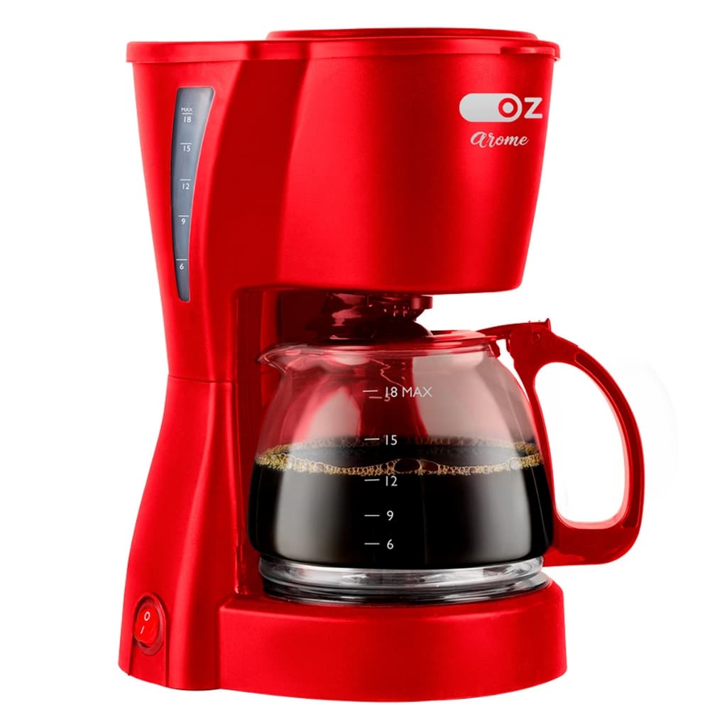 Cafeteira Elétrica Jarra Vidro Oz Filtro Permanente Capaci. 18 Xicaras Sistema Arome Red Ca3200
