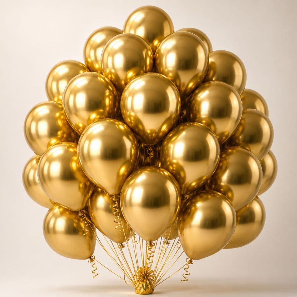 Balão Metalizado Nº10 Kit 10 25 50 100 Un Festa Decoração Premium