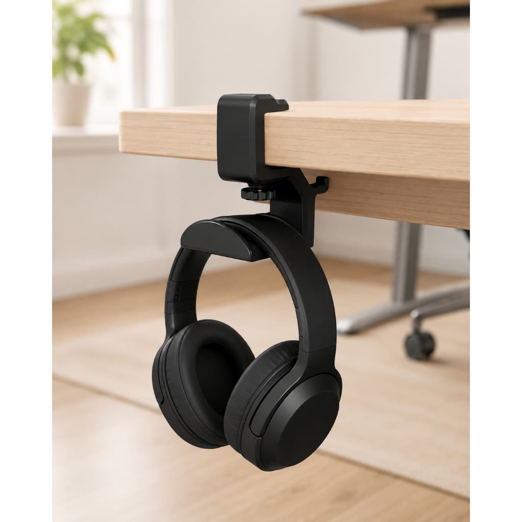 Suporte para Fone de Ouvido com Abraçadeira para Mesa gamer