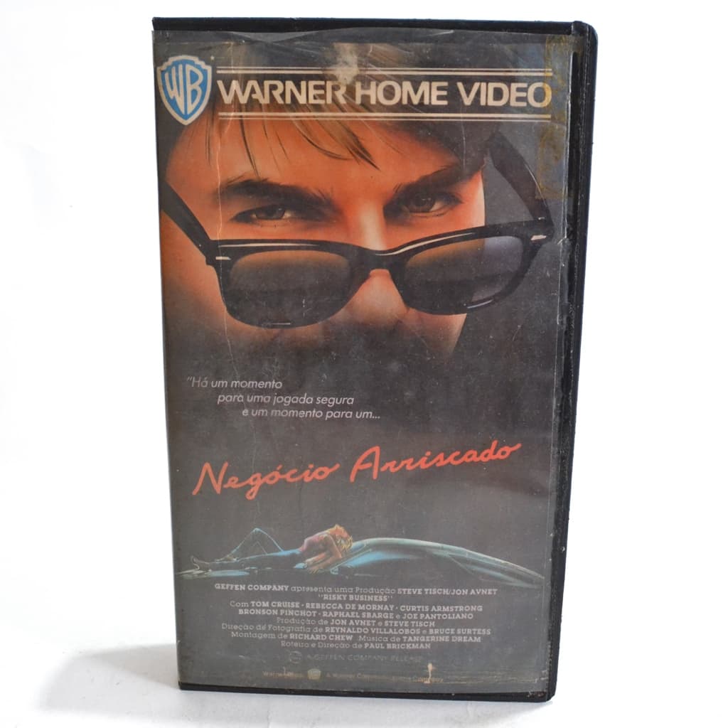 Negócio Arriscado Filme VHS Tom Cruise Usado Raridade 1983
