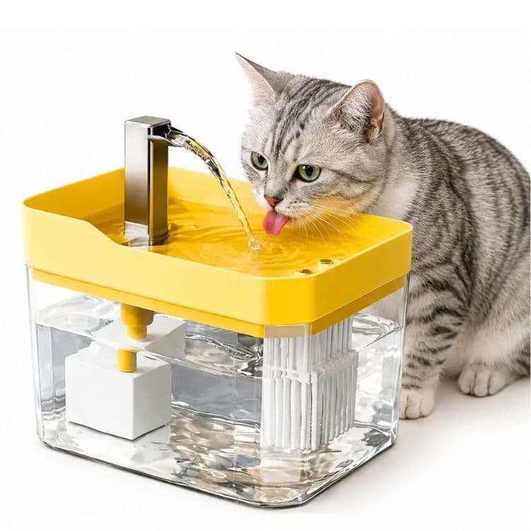Fonte de Água para Gatos Bebedouro Automático 1,5L Bivolt